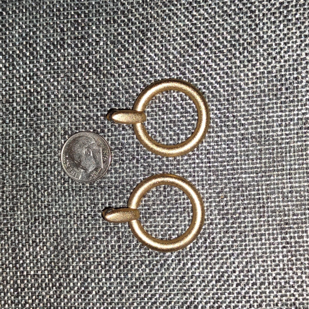 Doorknocker Hoop post back earrings